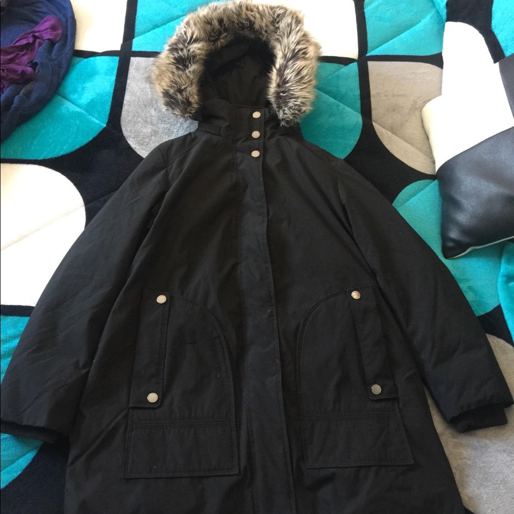 London  fog black winter jacket